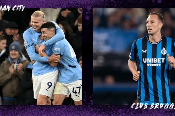 Manchester City’s expected line-up against Club Brugge today in the Champions League